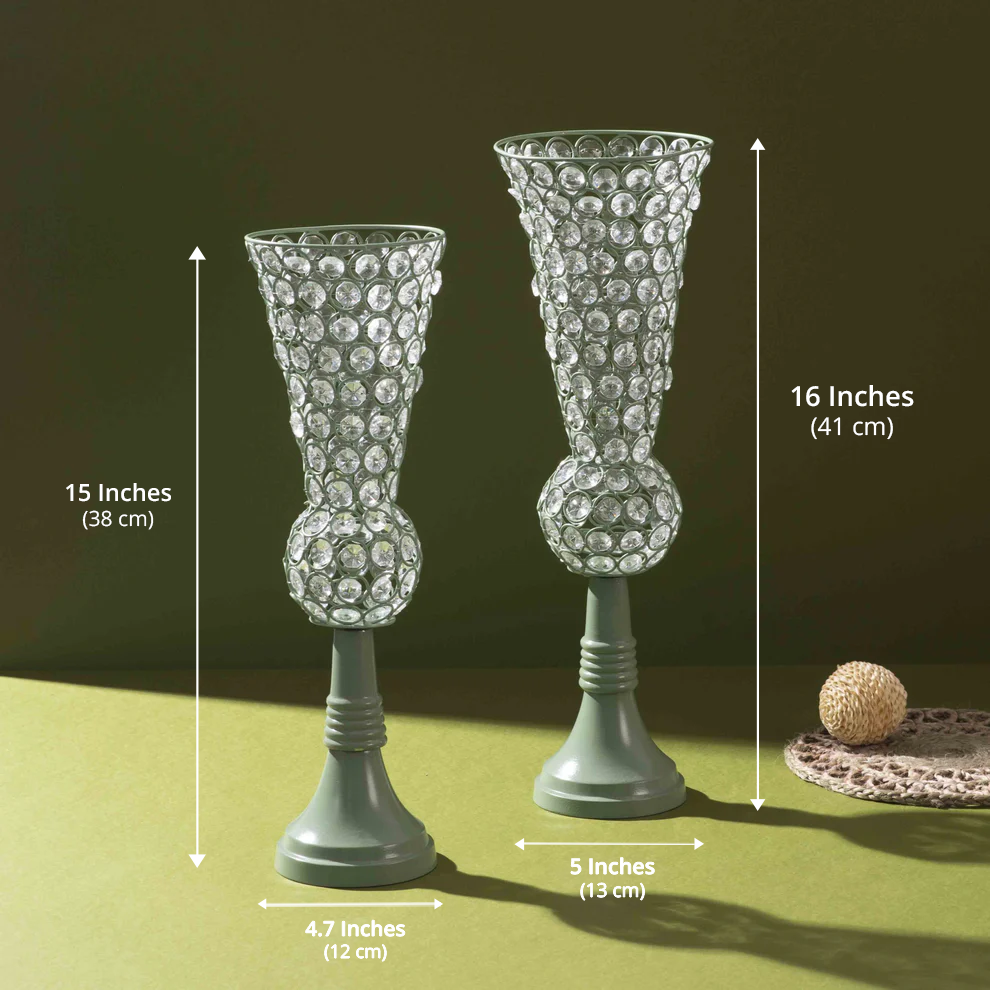 Crystal Bloom Stand (Soft Sage Green)