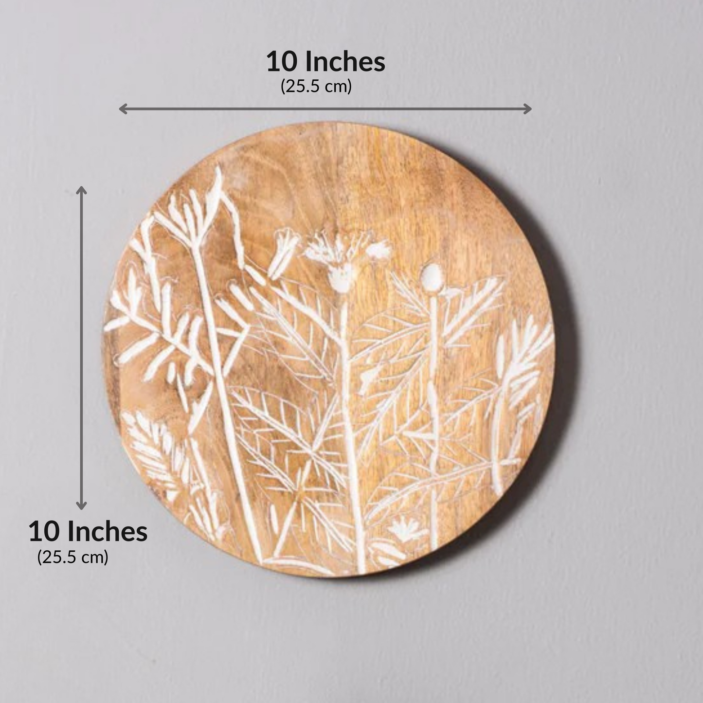 Ethereal Garden – Handcrafted Round Wall Plate