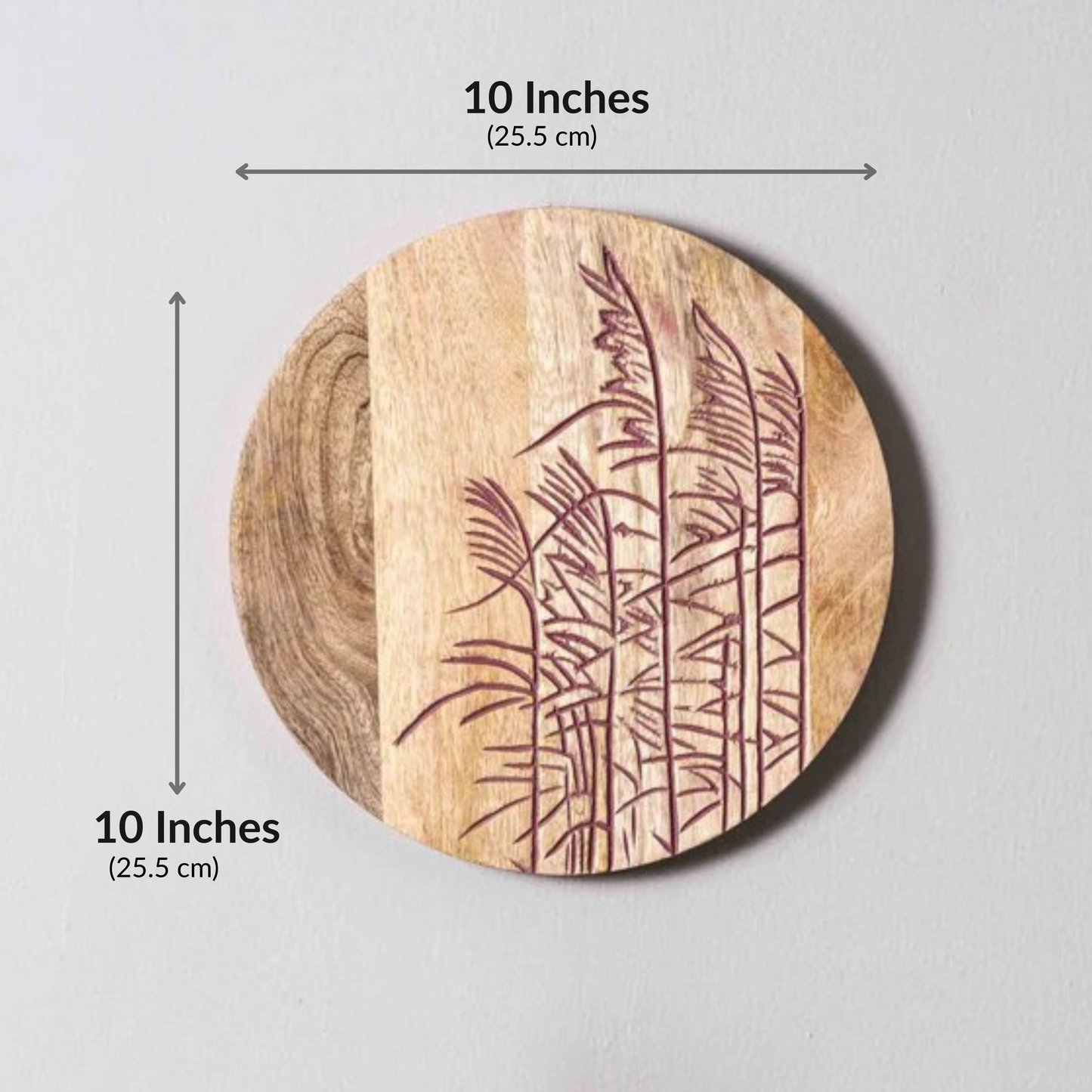 Rustic Fields – Handcrafted Round Wall Plate