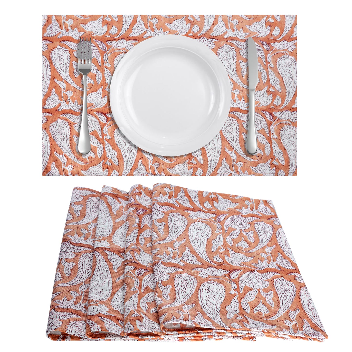 Terracotta Leaf Table Collection Set