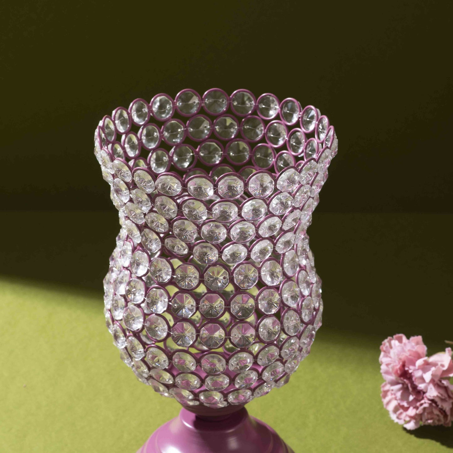 Crystal Rose Blossom Accent (Heather Rose)