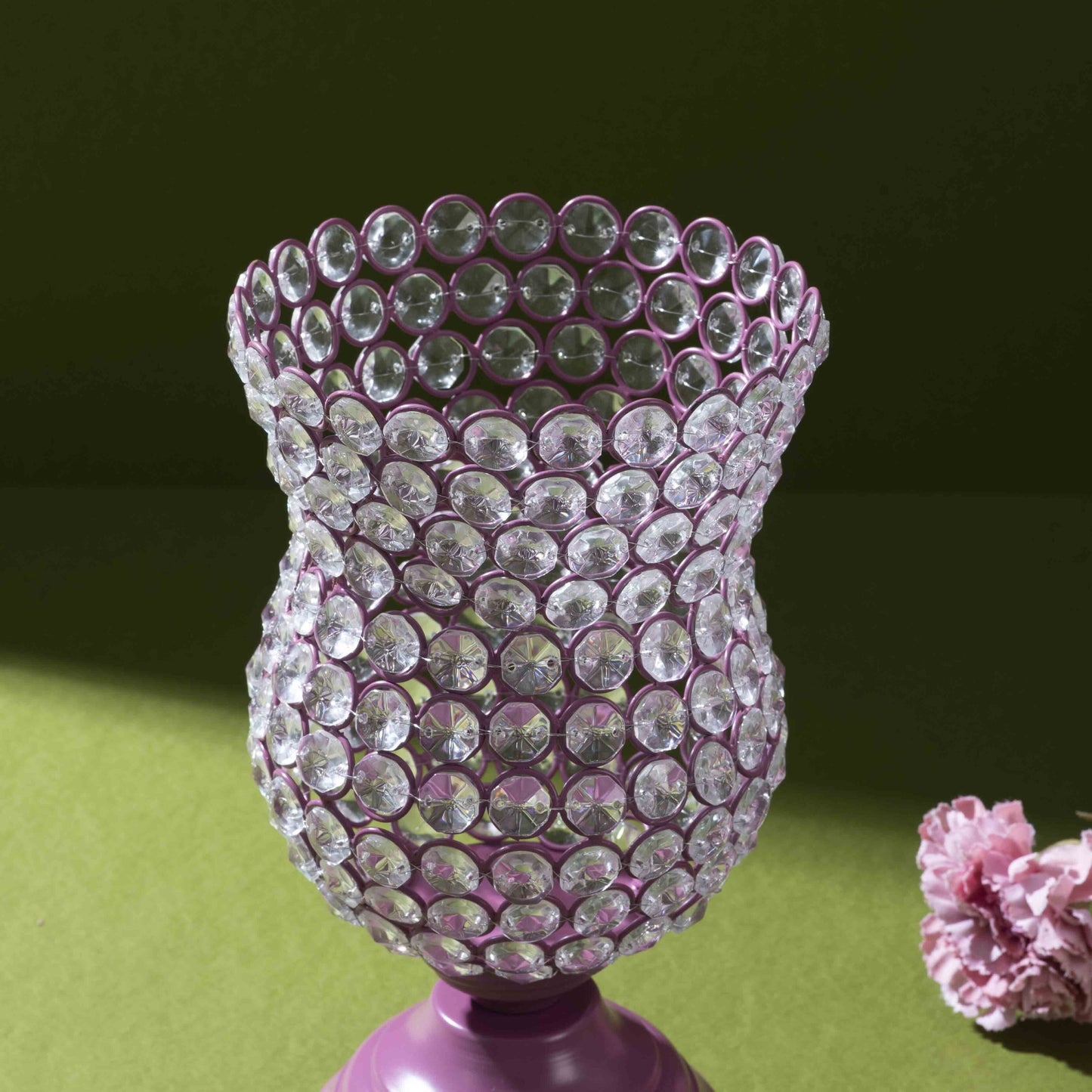 Crystal Rose Blossom Accent (Heather Rose)