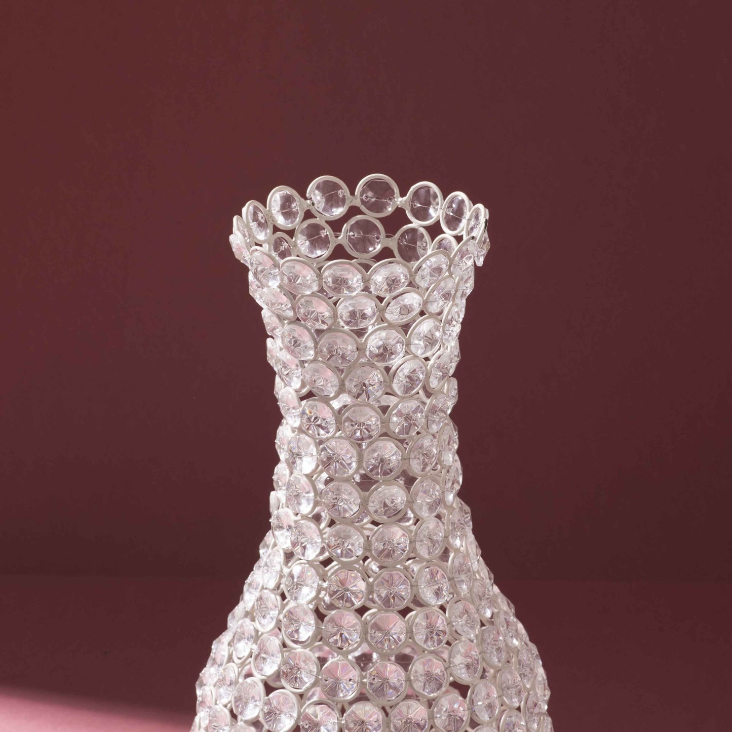 Radiant Crystal Bloom Showpiece (Pristine White)
