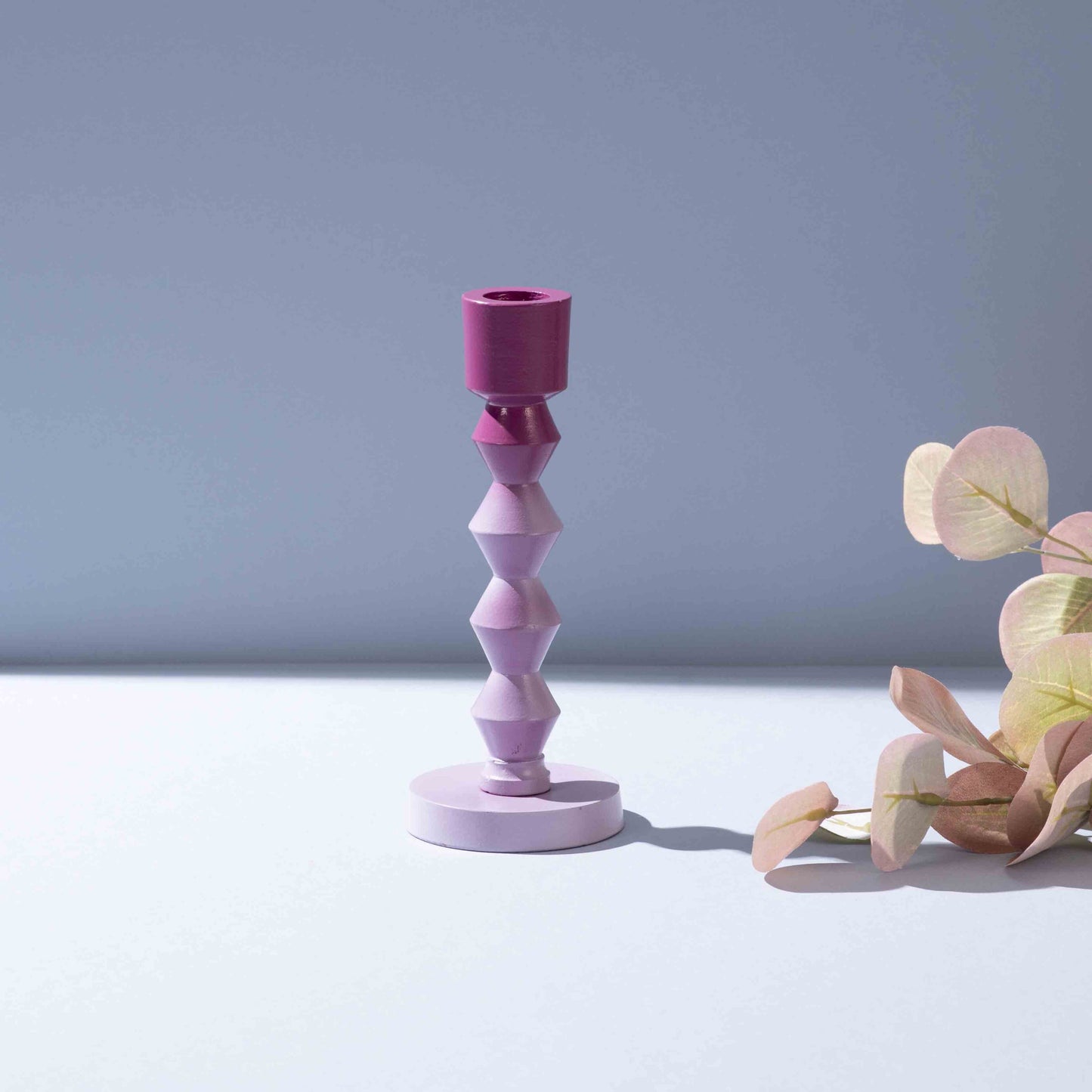 Ombre Prism Aluminum Candle Stands