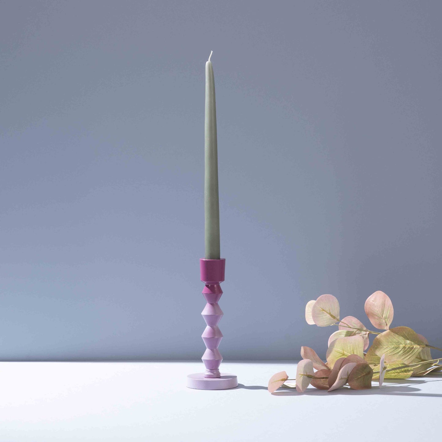 Ombre Prism Aluminum Candle Stands