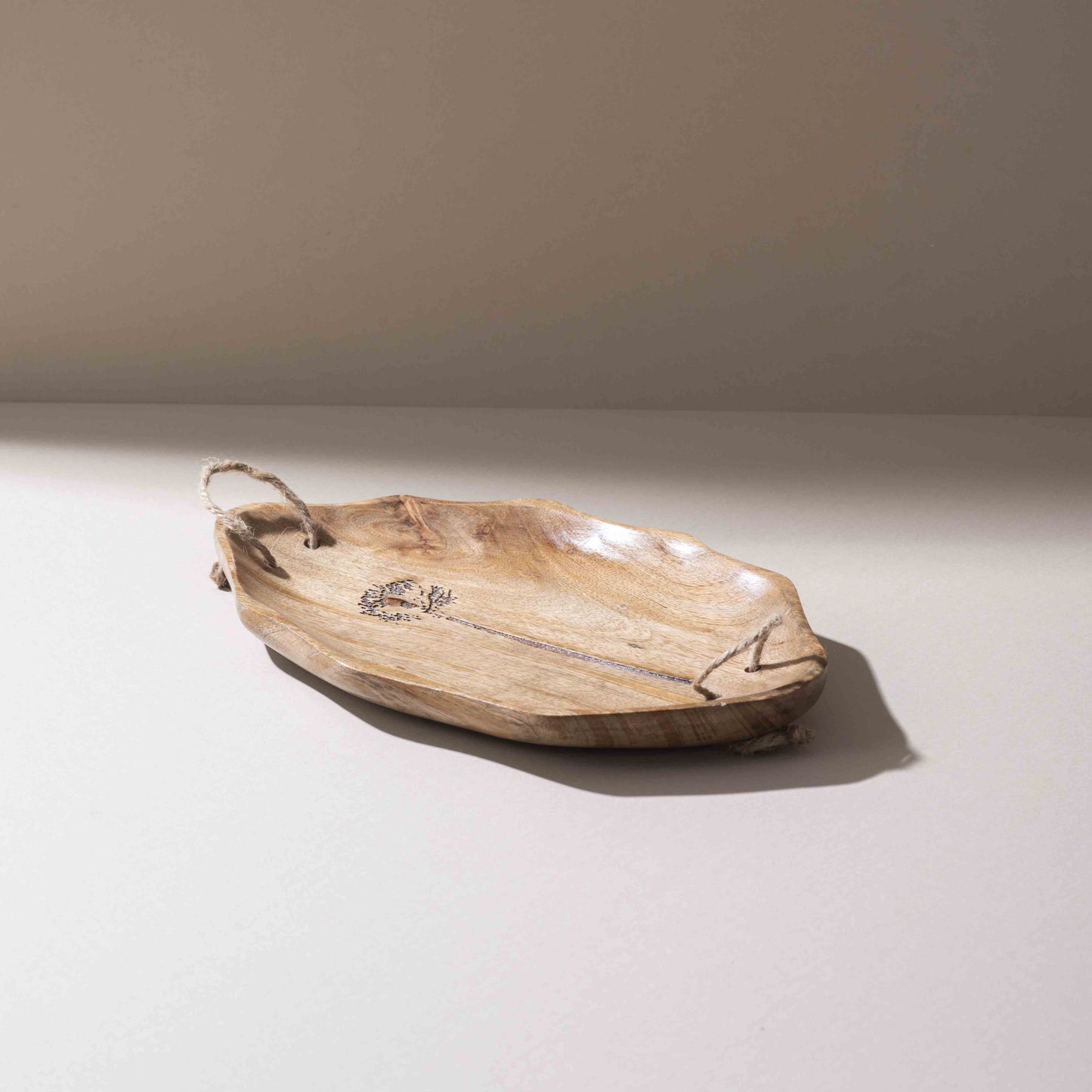 Heartfelt Curved Charm Oval Platter