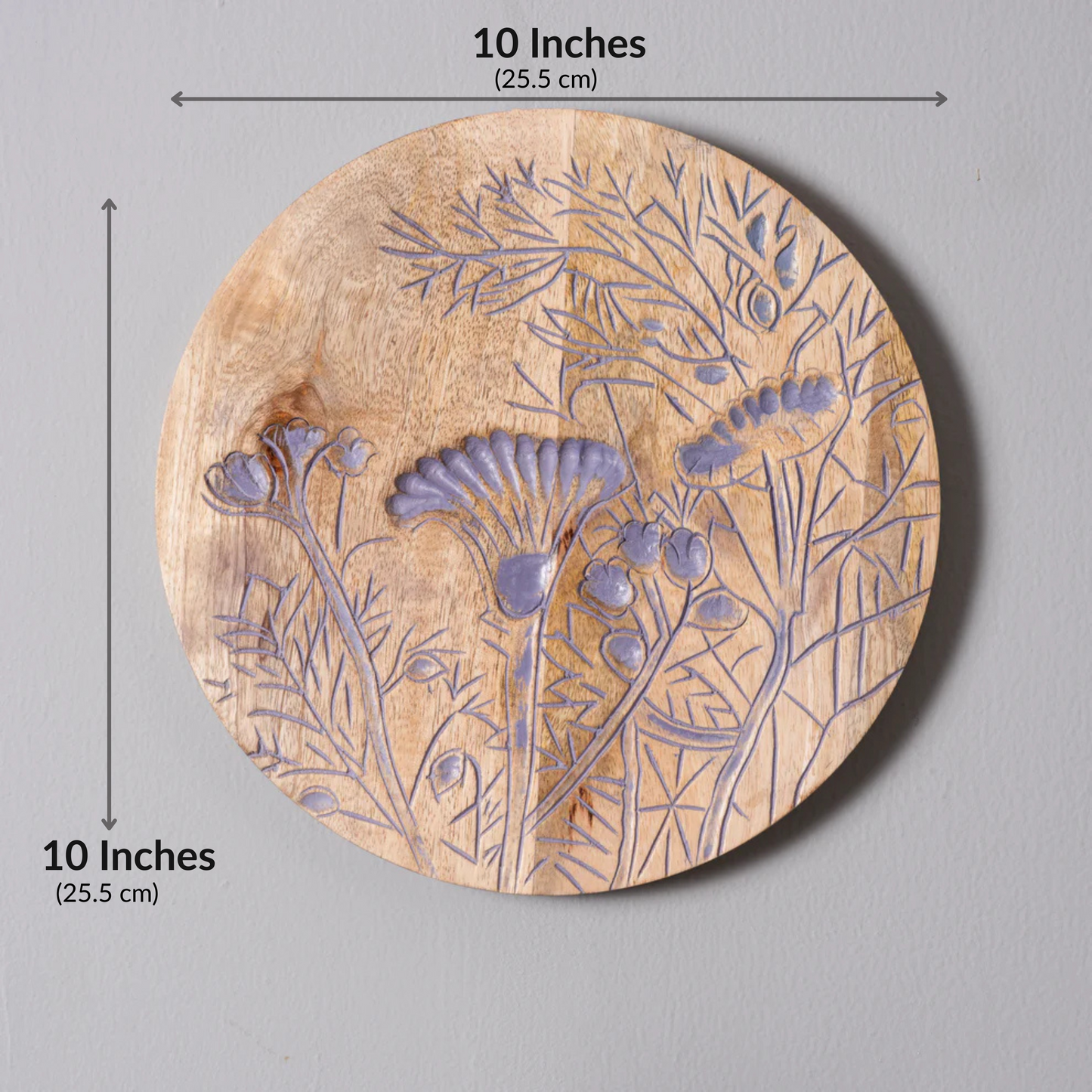Blossom Haven – Luxury Handcrafted Round Wall Plate