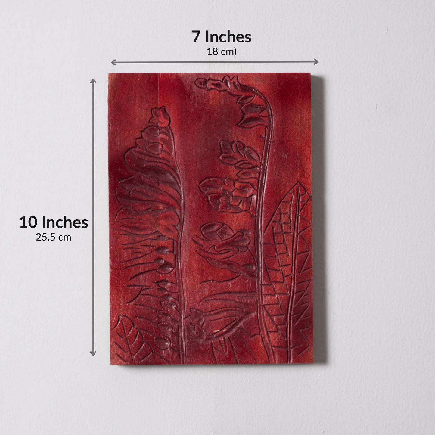 Scarlet Palm – Carved Luxury Wall Plate