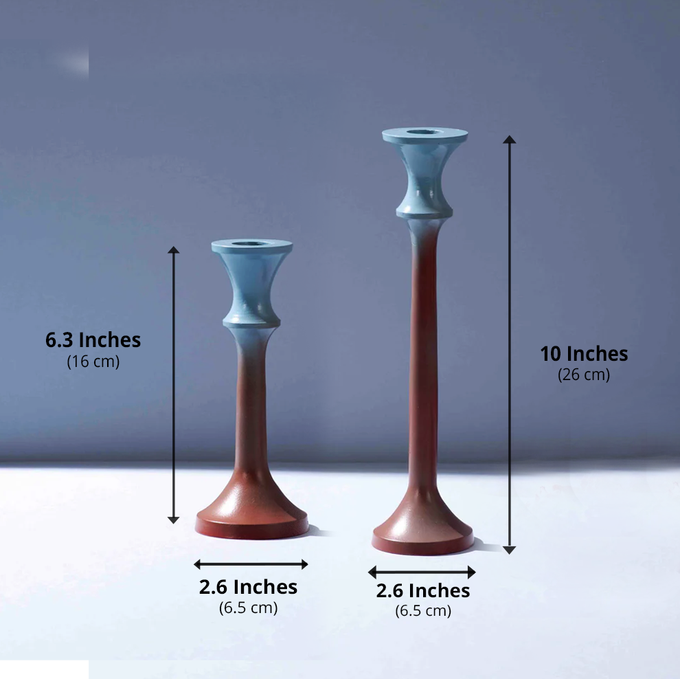 Aqua Drift Ombre Candle Stand