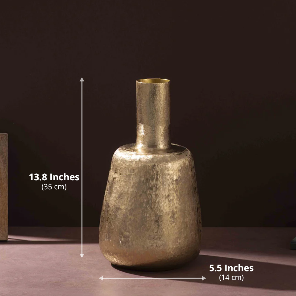 Golden Bell Artisan Vase