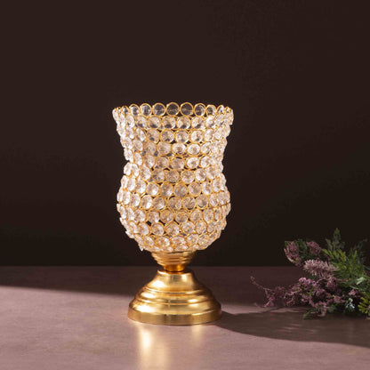 Crystal Rose Blossom Accent (Gold)