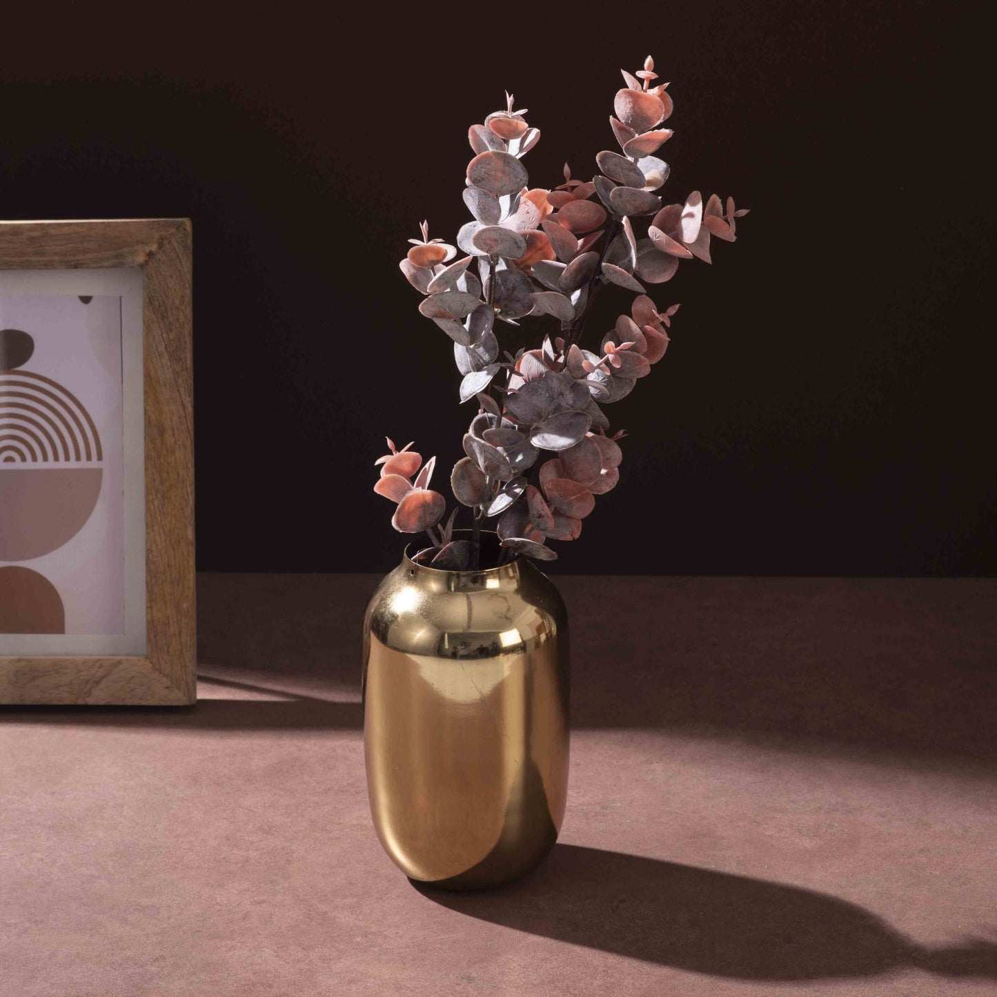 Luxe Gold-Plated Iron Vase