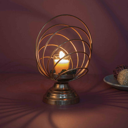 Copper Orb Candle Cradle