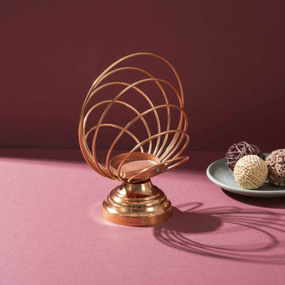 Copper Orb Candle Cradle