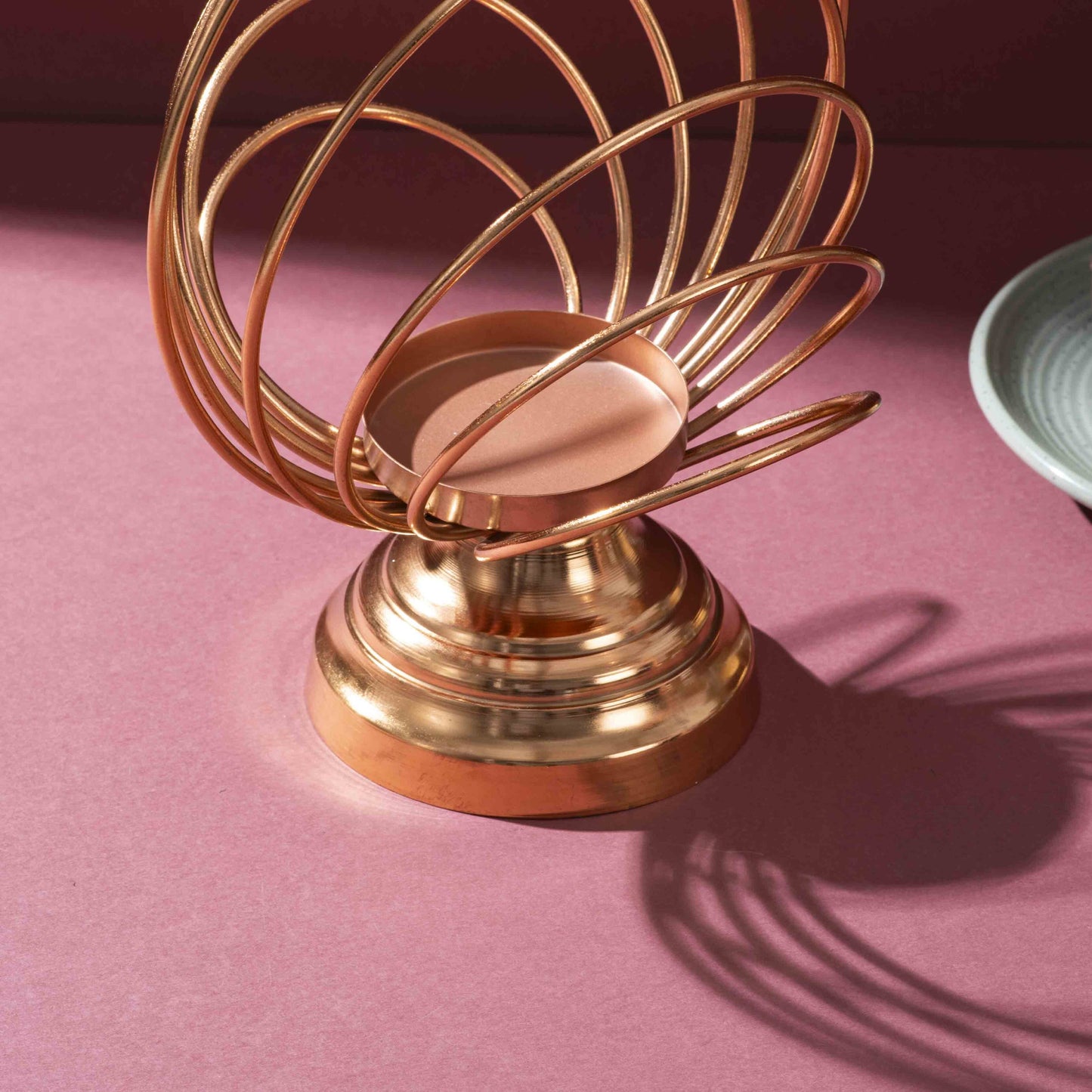 Copper Orb Candle Cradle