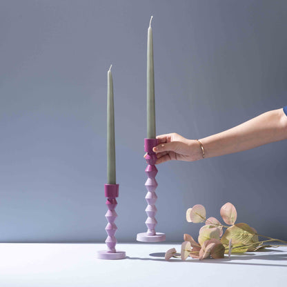 Ombre Prism Aluminum Candle Stands