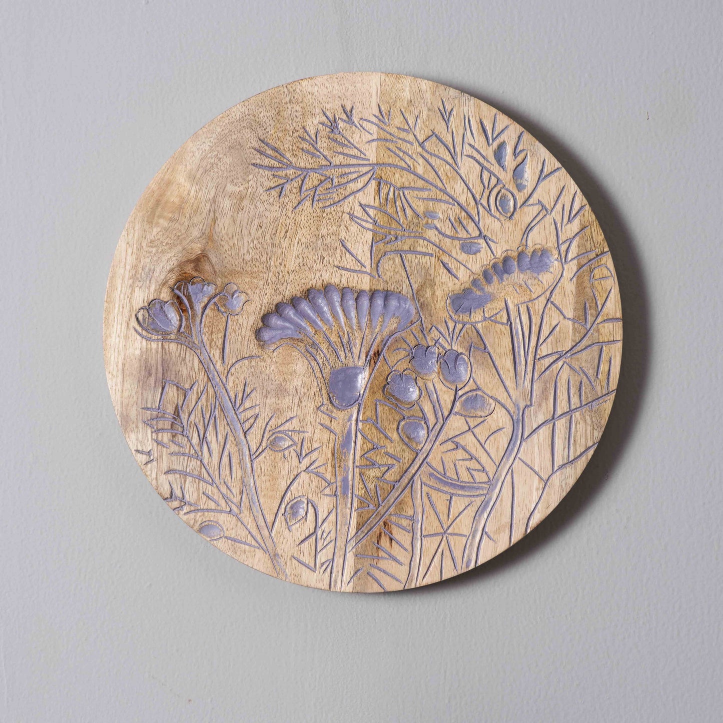 Blossom Haven – Luxury Handcrafted Round Wall Plate