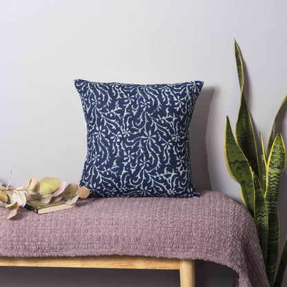 Indigo Vine Pillow Cover