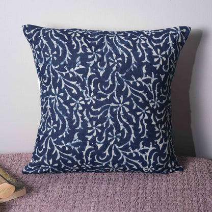 Indigo Vine Pillow Cover