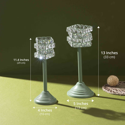 Luxe Prism Stands (Muted Green)