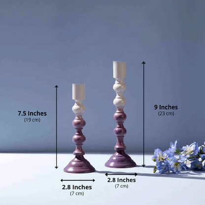Purple Haze Ombre Candle Stands
