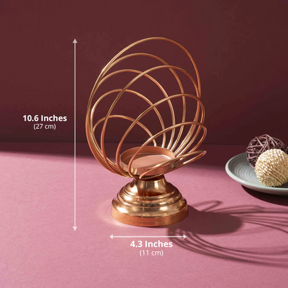 Copper Orb Candle Cradle